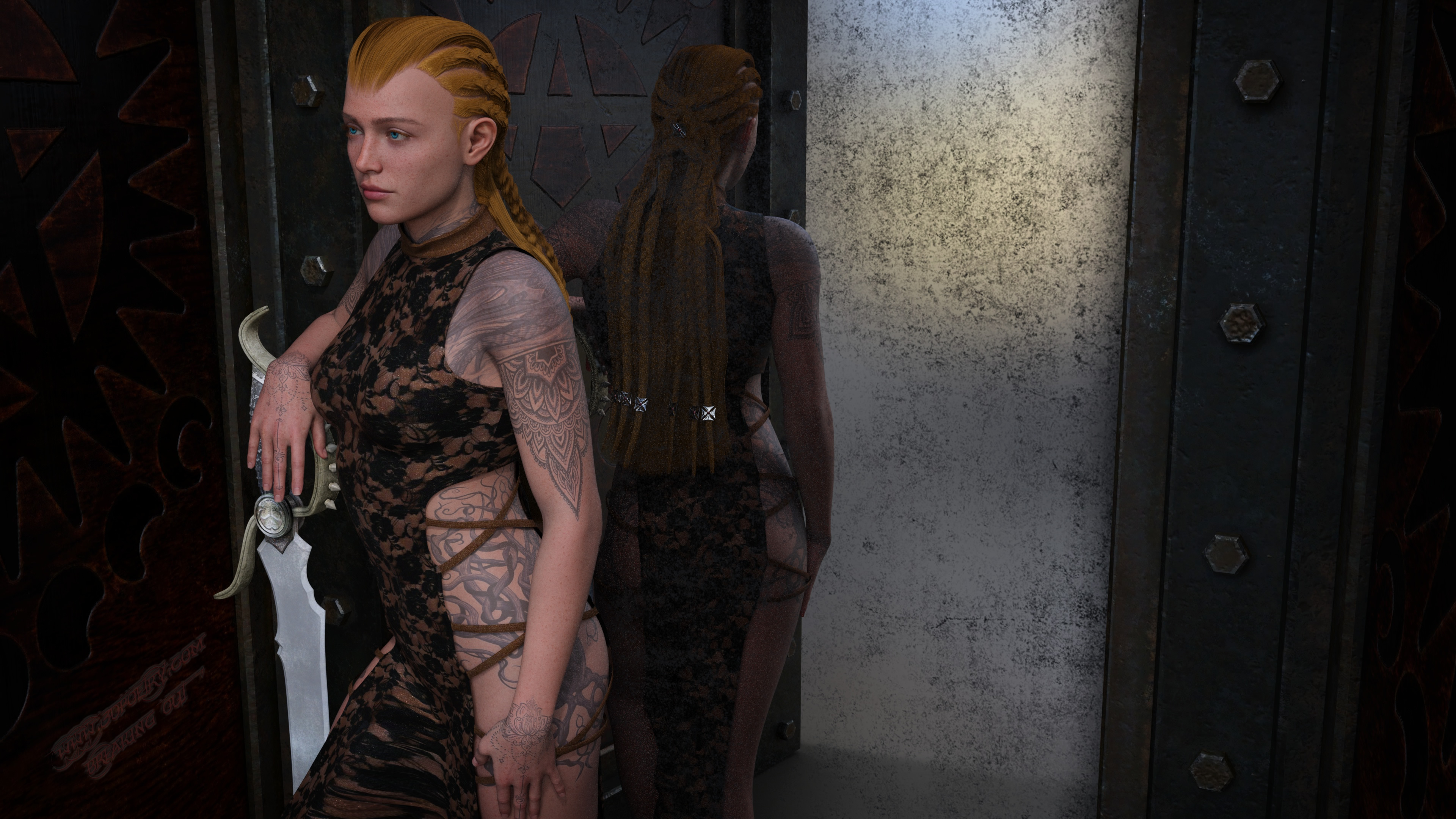 A lot better outcome with the final attempt with Dragon Bones Hair. Now for the fine Tuning.